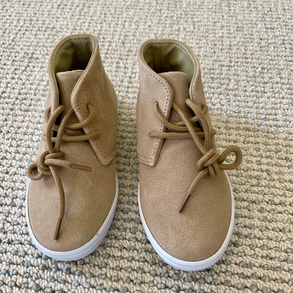 Janie & jack never worn light brown suede size 10 shoes